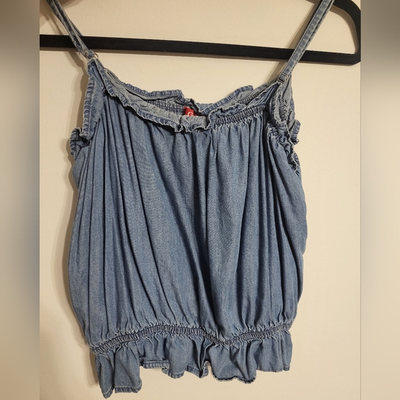 Guess denim blouse sleeveless - Picture 1 of 6